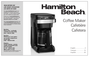 Manual Hamilton Beach 46310 Coffee Machine