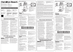 Mode d’emploi Hamilton Beach 47620 Cafetière