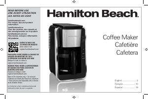 Manual Hamilton Beach 46321 Coffee Machine