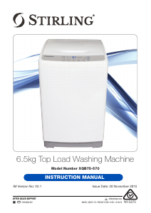 Manual Stirling XQB75-570 Washing Machine