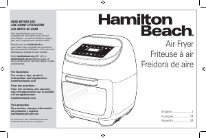 Mode d’emploi Hamilton Beach 35073 Friteuse