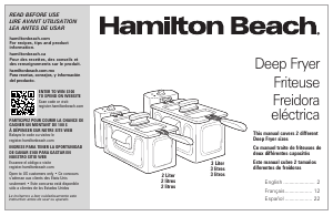 Mode d’emploi Hamilton Beach 35032 Friteuse