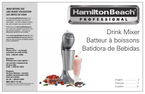 Manual de uso Hamilton Beach 65120 Mezclador de bebidas
