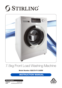 Manual Stirling XQG75-F1128BW Washing Machine