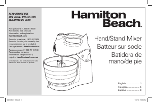 Manual Hamilton Beach 64693 Hand Mixer