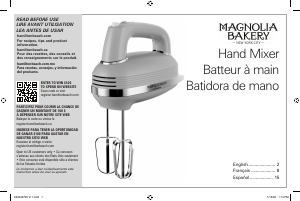 Manual Hamilton Beach 62601 Hand Mixer