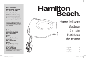 Handleiding Hamilton Beach 62689 Handmixer