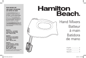 Manual de uso Hamilton Beach 62669 Batidora de varillas