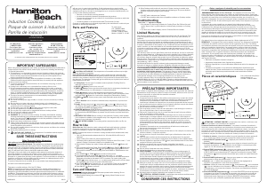 Handleiding Hamilton Beach 34104 Kookplaat