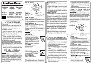 Manual de uso Hamilton Beach 19806 Plancha