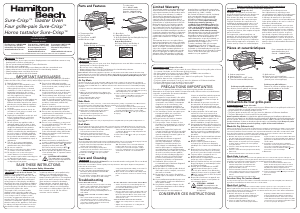 Manual de uso Hamilton Beach 31523 Horno