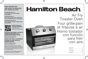 Manual Hamilton Beach 31222 Oven