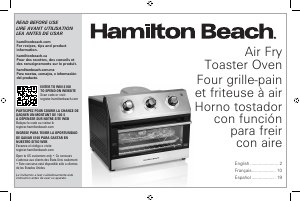 Manual de uso Hamilton Beach 31222 Horno