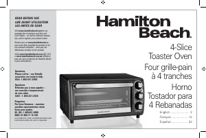 Manual de uso Hamilton Beach 31143 Horno