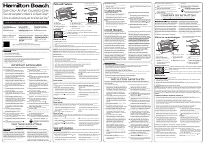 Manual de uso Hamilton Beach 31436 Horno