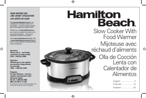 Handleiding Hamilton Beach 33474 Slowcooker