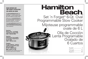 Manual Hamilton Beach 33961 Slow Cooker