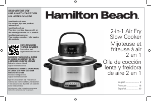 Manual Hamilton Beach 33061 Slow Cooker
