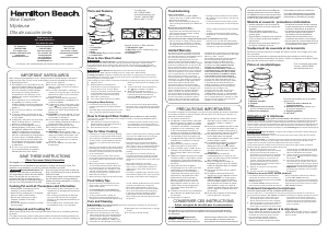 Manual de uso Hamilton Beach 33669 Slow cooker