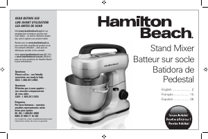 Handleiding Hamilton Beach 63398 Standmixer