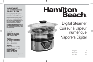 Manual de uso Hamilton Beach 37530 Vaporera