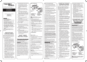 Manual Hamilton Beach 22796 Toaster