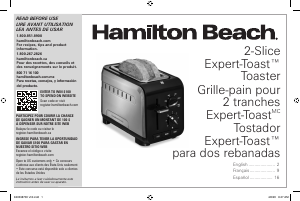 Mode d’emploi Hamilton Beach 22994 Grille pain