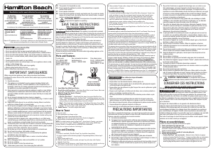 Manual de uso Hamilton Beach 22220 Tostador