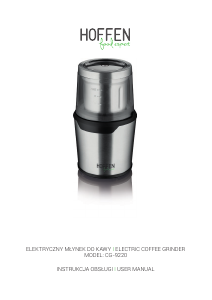 Manual Hoffen CG-9220 Coffee Grinder