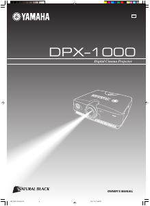 Handleiding Yamaha DPX-1000 Beamer