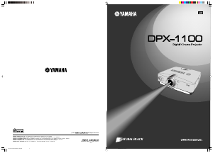 Manual Yamaha DPX-1100 Projector