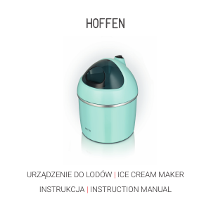 Manual Hoffen ICM-1378 Ice Cream Machine