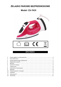 Instrukcja Hoffen CSI-7419 Żelazko