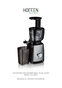 Manual Hoffen LWJ-801H Juicer