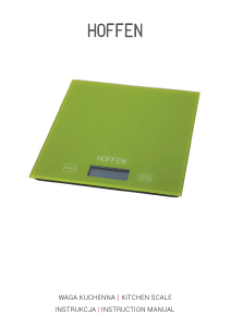 Manual Hoffen KS-7180-17G Kitchen Scale