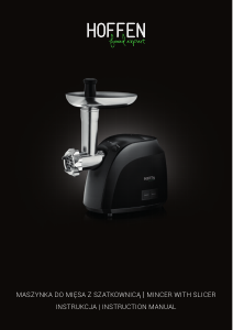 Manual Hoffen MG-9286 Meat Grinder