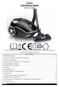 Manual Hoffen AD-0692 Vacuum Cleaner
