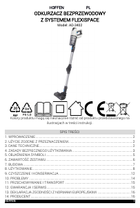 Instrukcja Hoffen AD-3402 Odkurzacz