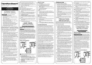 Manual de uso Hamilton Beach 24217 Tostador