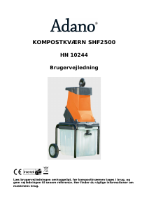 Brugsanvisning Adano SHF 2500 (HN 10244) Kompostkværn