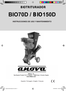 Manual de uso Anova BIO70D Biotriturador