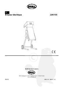 Mode d’emploi Brill 2200 MH Broyeur à végétaux