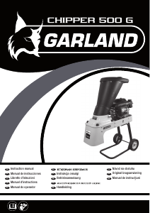 Manual de uso Garland Chipper 500 G Biotriturador