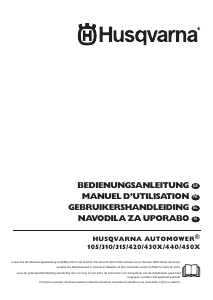 Mode d’emploi Husqvarna Automower 105 Tondeuse à gazon