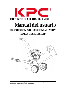 Manual de uso KPC BK1200 Biotriturador