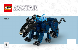 Használati útmutató Lego set 75571 Avatar Neytiri és Thanator az AMP Suit-os Quaritch ellen