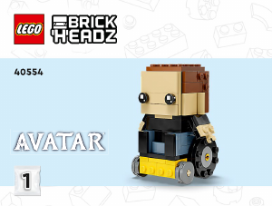 Bruksanvisning Lego set 40554 Brickheadz Jake Sully och hans avatar