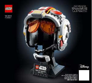 Mode d’emploi Lego set 75327 Star Wars Le casque Red Five de Luke Skywalker