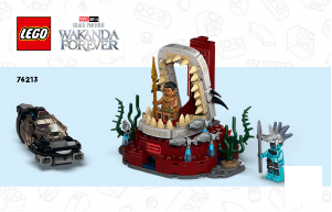Bruksanvisning Lego set 76213 Super Heroes Kung Namors tronrum