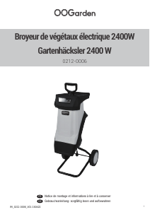 Mode d’emploi OOGarden HT6533 Broyeur à végétaux